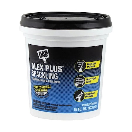 Dap DAP Alex Plus Ready to Use White Spackling Compound 1 pt 7079818745